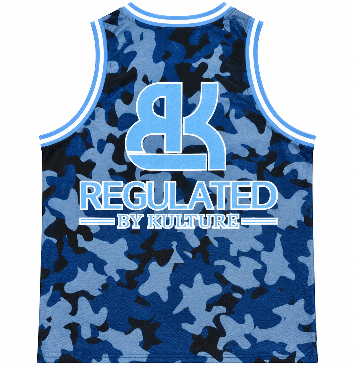 Mesh Tank Jersey - Blue Camo
