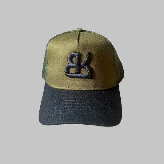SnapBack Mesh Cap - Olive green