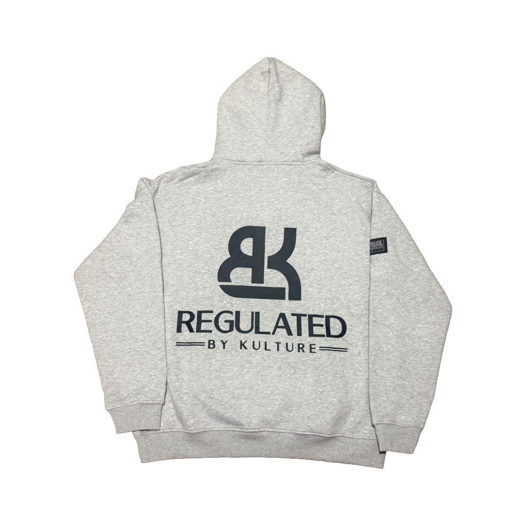 Heavyweight Hoodie - Flower Grey