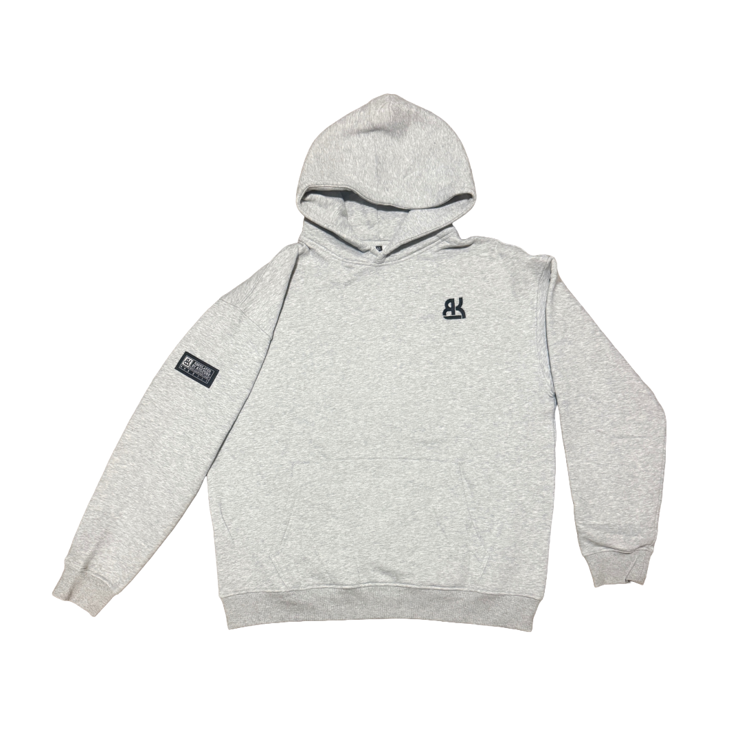 Heavyweight Hoodie - Flower Grey
